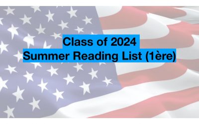 Class of 2024 – Summer Reading List (1re)