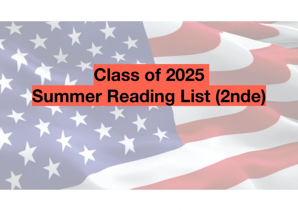 Class of 2025 Summer Reading List (2de)